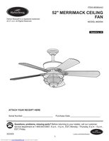 Harbor Breeze 40094 Ceiling Fan Operating Manual